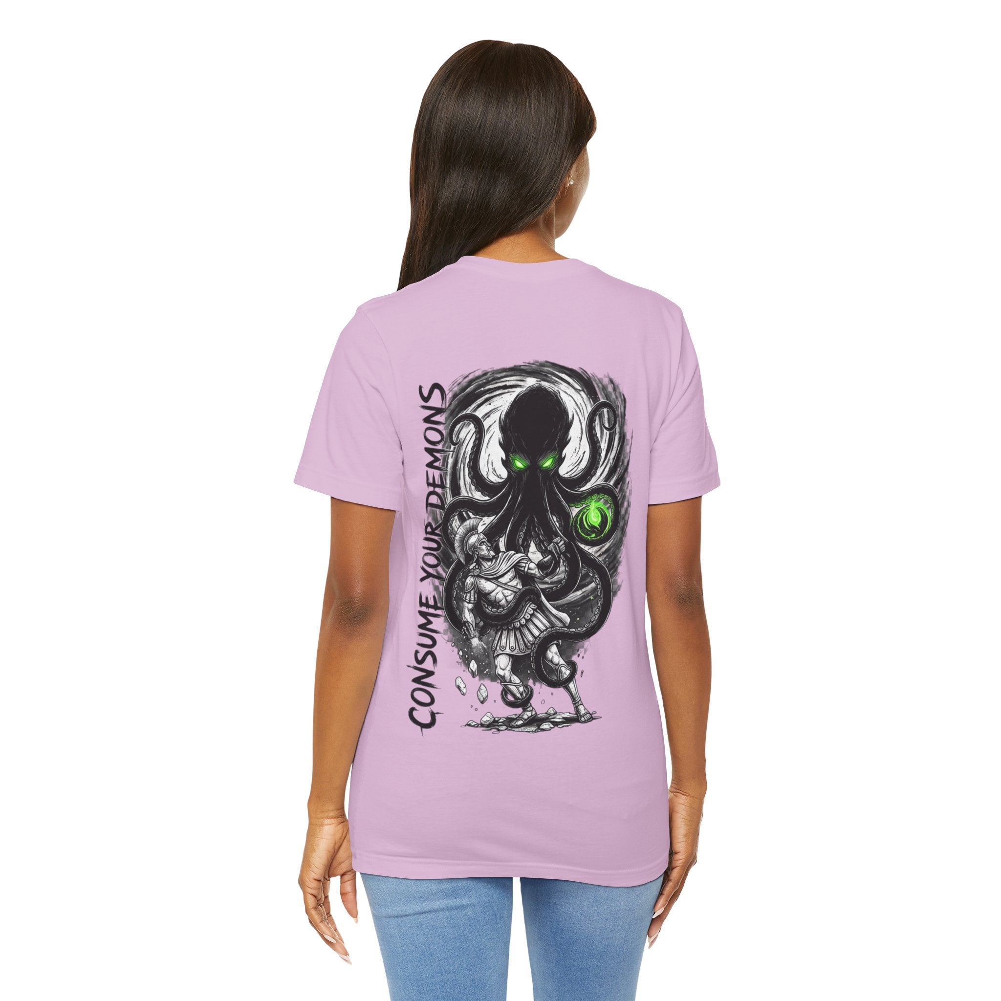 Kraken Octopus "Consume Your Demons" Graphic T-Shirt