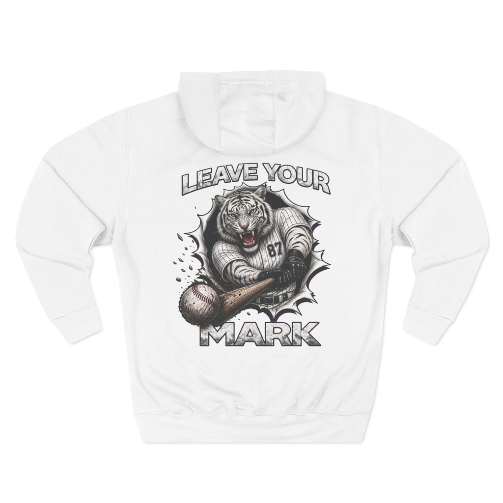 White Tiger Graphic Basesball Sweater “Leave Your Mark” 87 Series Limited Edition Hoodie.