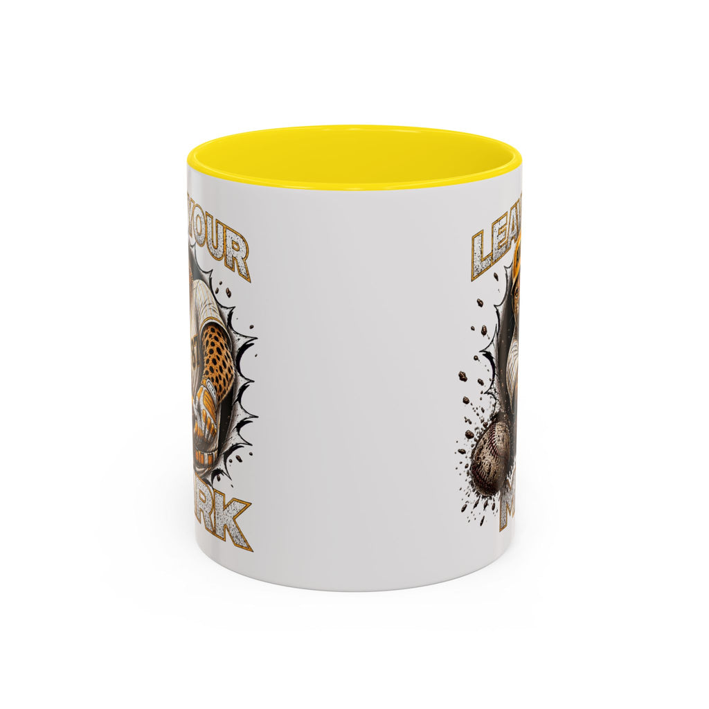 Hyena Baseball Leave Your Mark Baseball Sports Ceramic Accent Coffee Mug