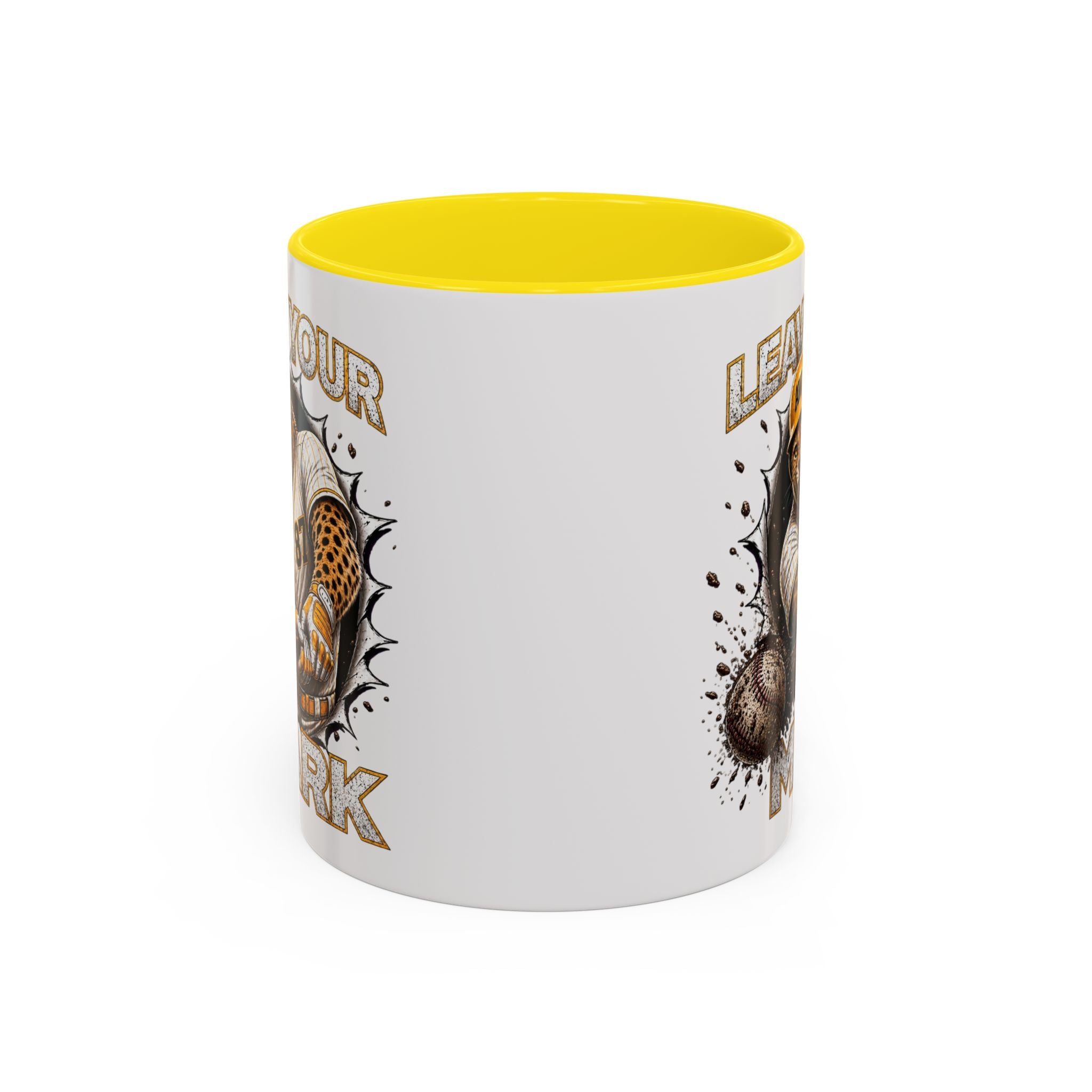 Hyena Baseball Leave Your Mark Baseball Sports Ceramic Accent Coffee Mug