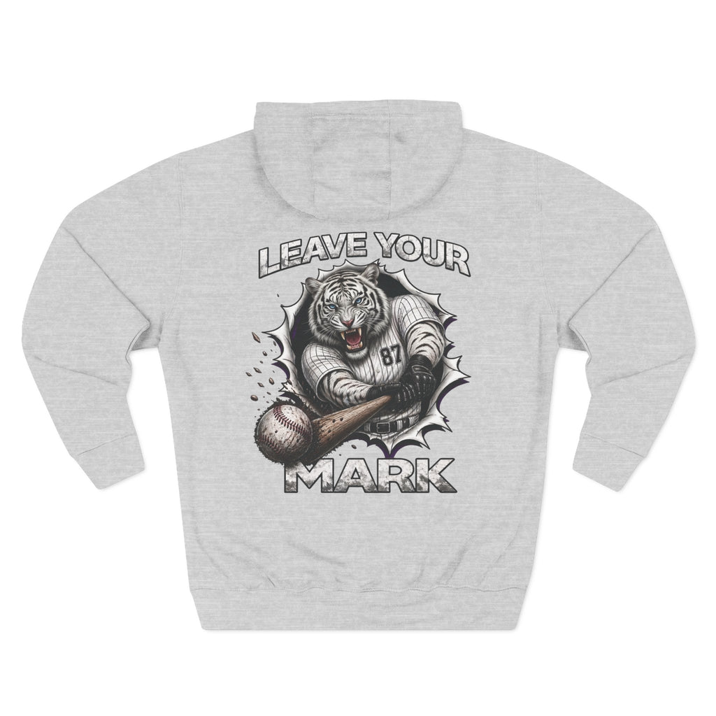 White Tiger Graphic Basesball Sweater “Leave Your Mark” 87 Series Limited Edition Hoodie.