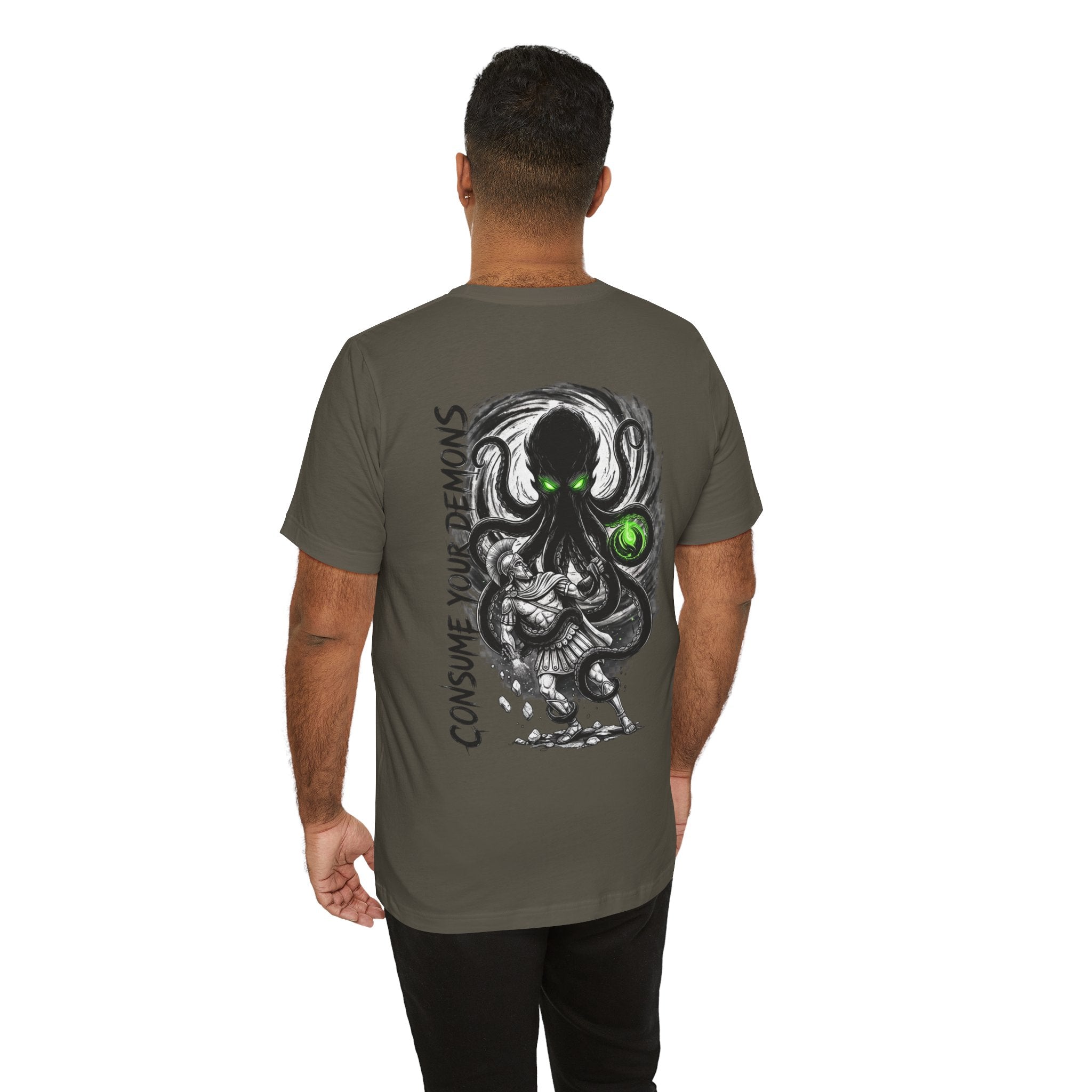 Kraken Octopus "Consume Your Demons" Graphic T-Shirt