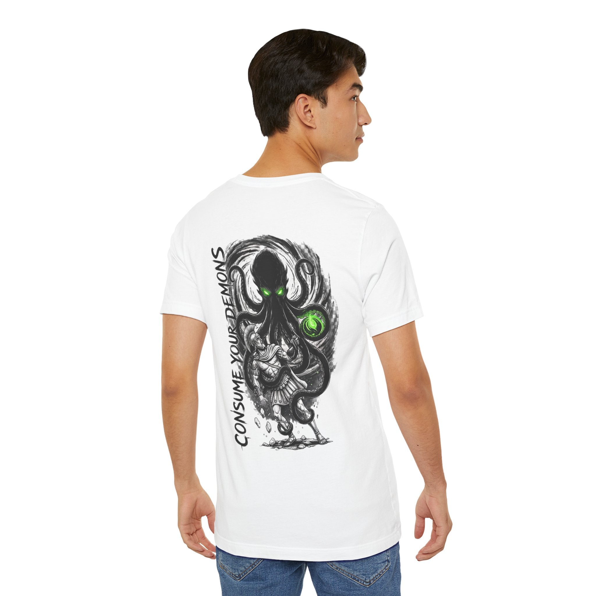 Kraken Octopus "Consume Your Demons" Graphic T-Shirt