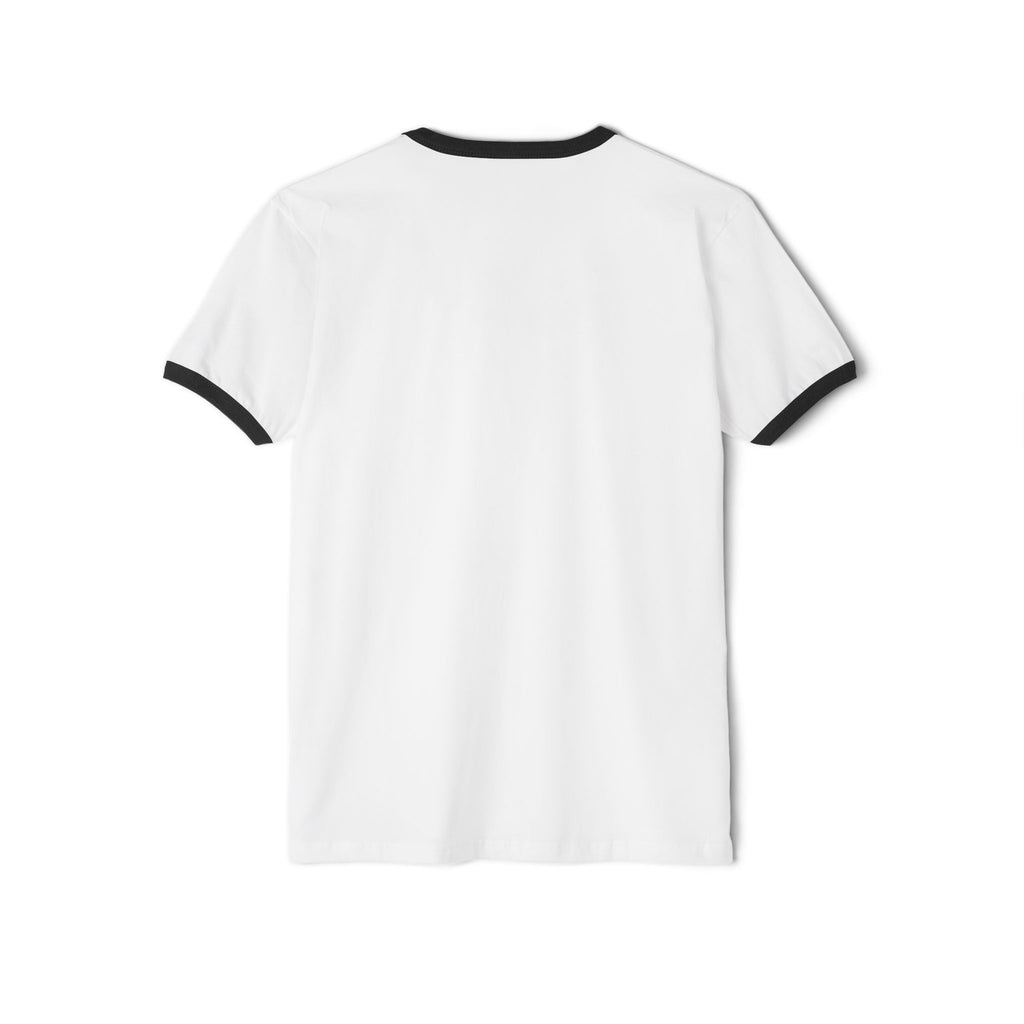 Americanwolf-AM Brand Signature Logo Vintage Ringer T-Shirt