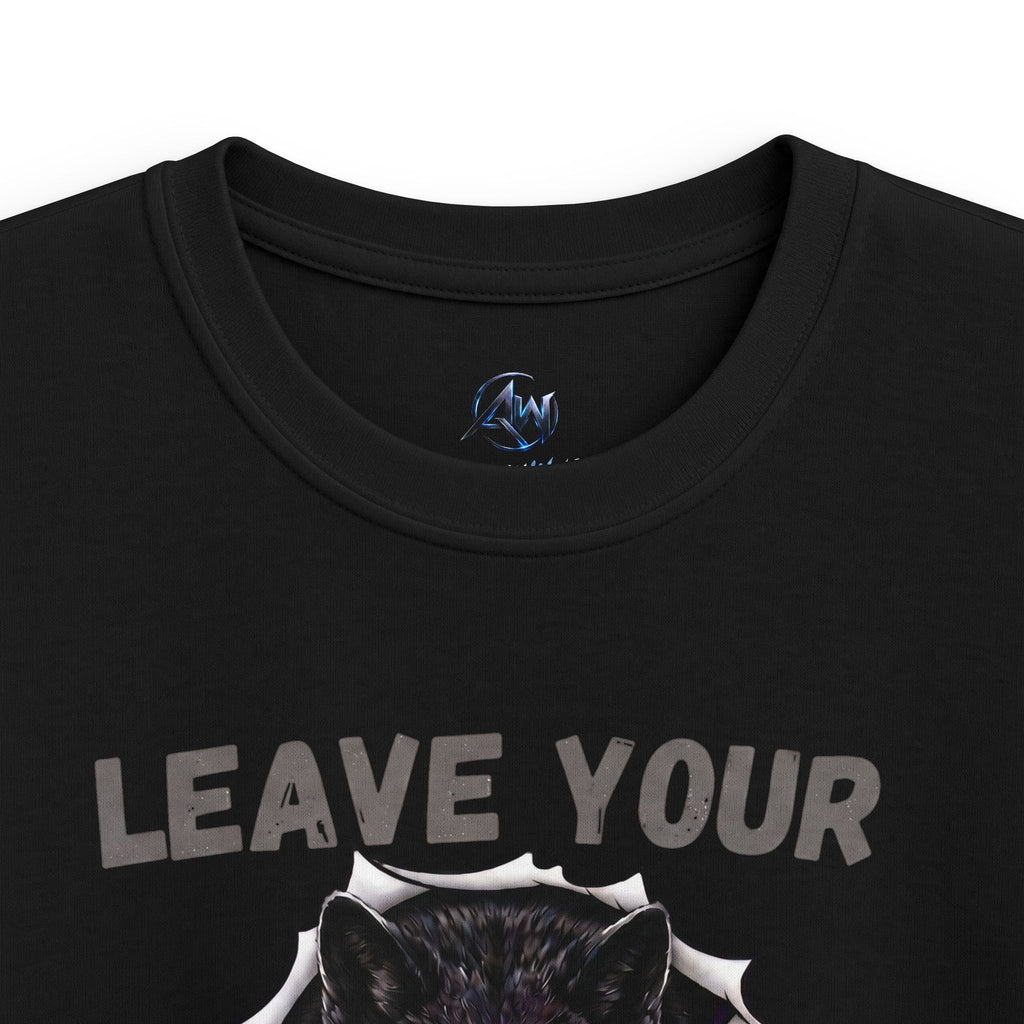 Kids "Leave Your Mark"  Fierce Wolf Graphic Tee