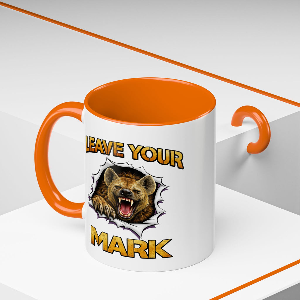 Wild Hyena "Leave Your Mark Fierce Animal Accent Coffee Mug