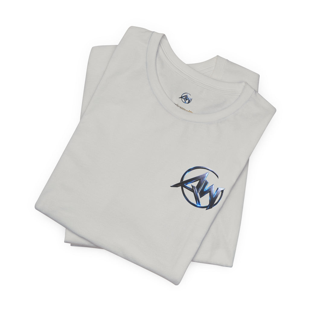 Authentic Cyber Crest Emblem AW Logo Americanwolf Brand Signature Series Soft T-Shirt
