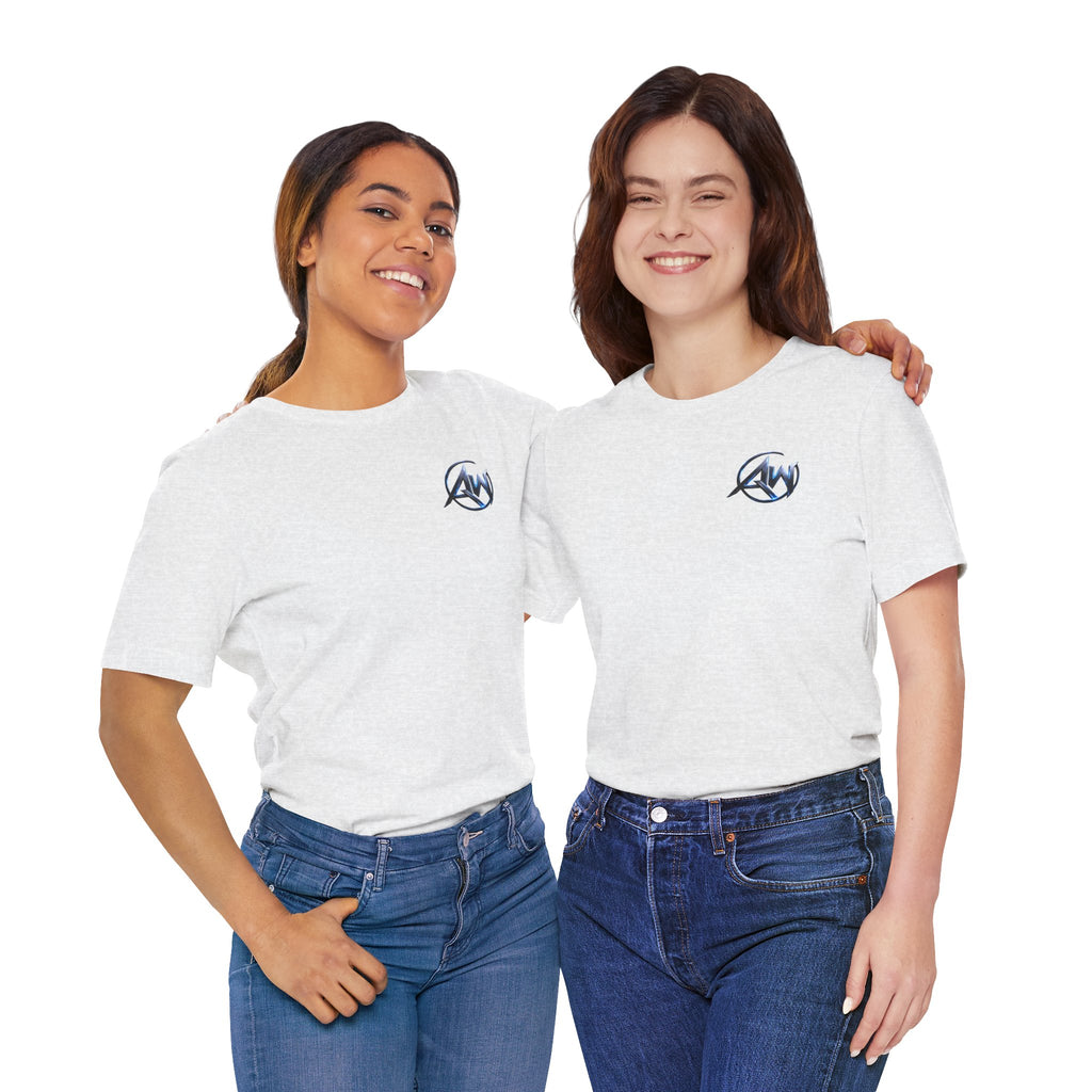 Authentic Cyber Crest Emblem AW Logo Americanwolf Brand Signature Series Soft T-Shirt