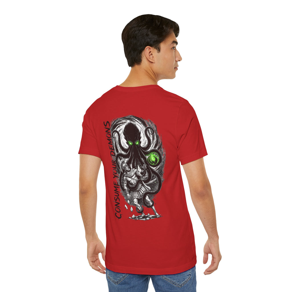 Kraken Octopus "Consume Your Demons" Graphic T-Shirt