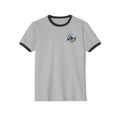Americanwolf-AM Brand Signature Logo Vintage Ringer T-Shirt