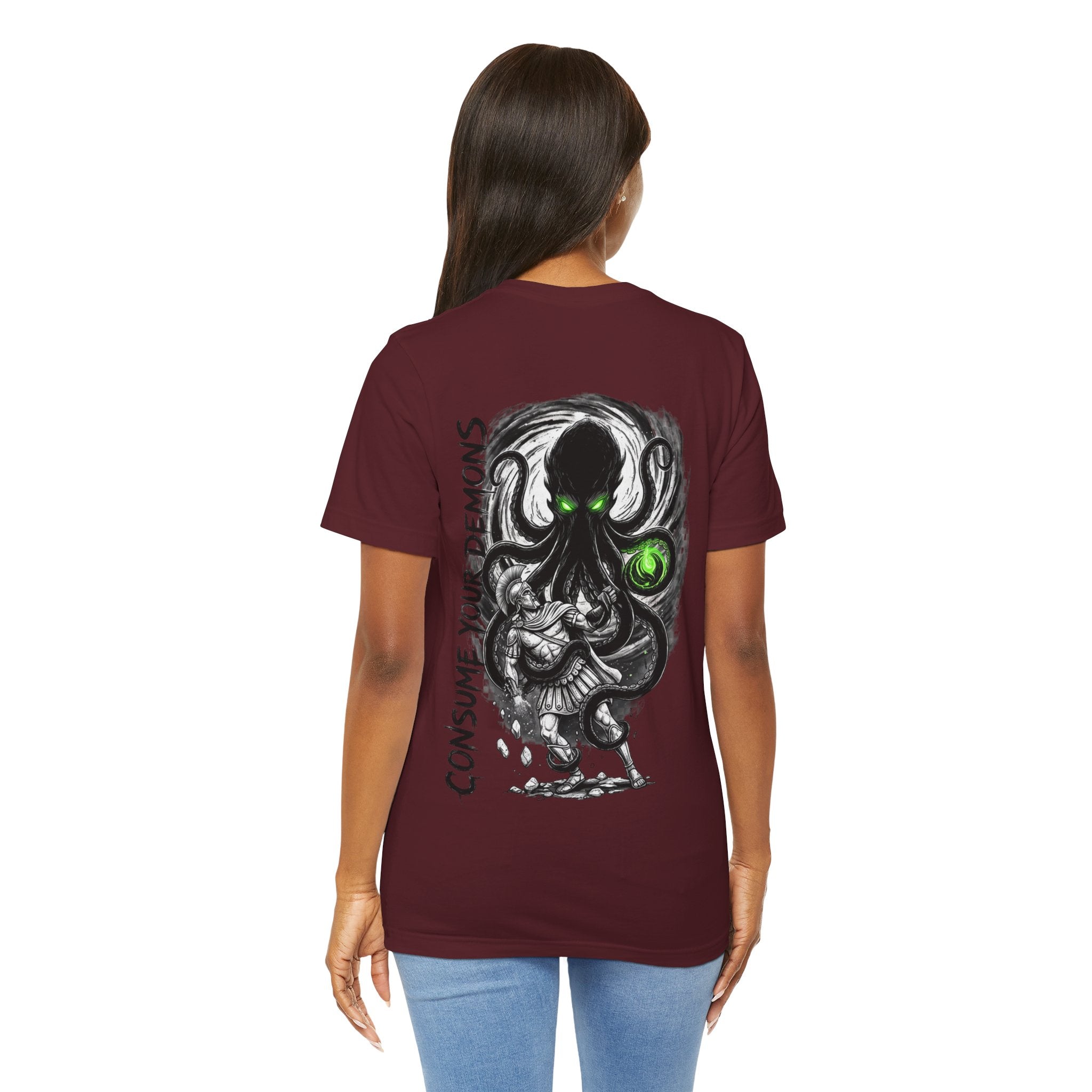 Kraken Octopus "Consume Your Demons" Graphic T-Shirt