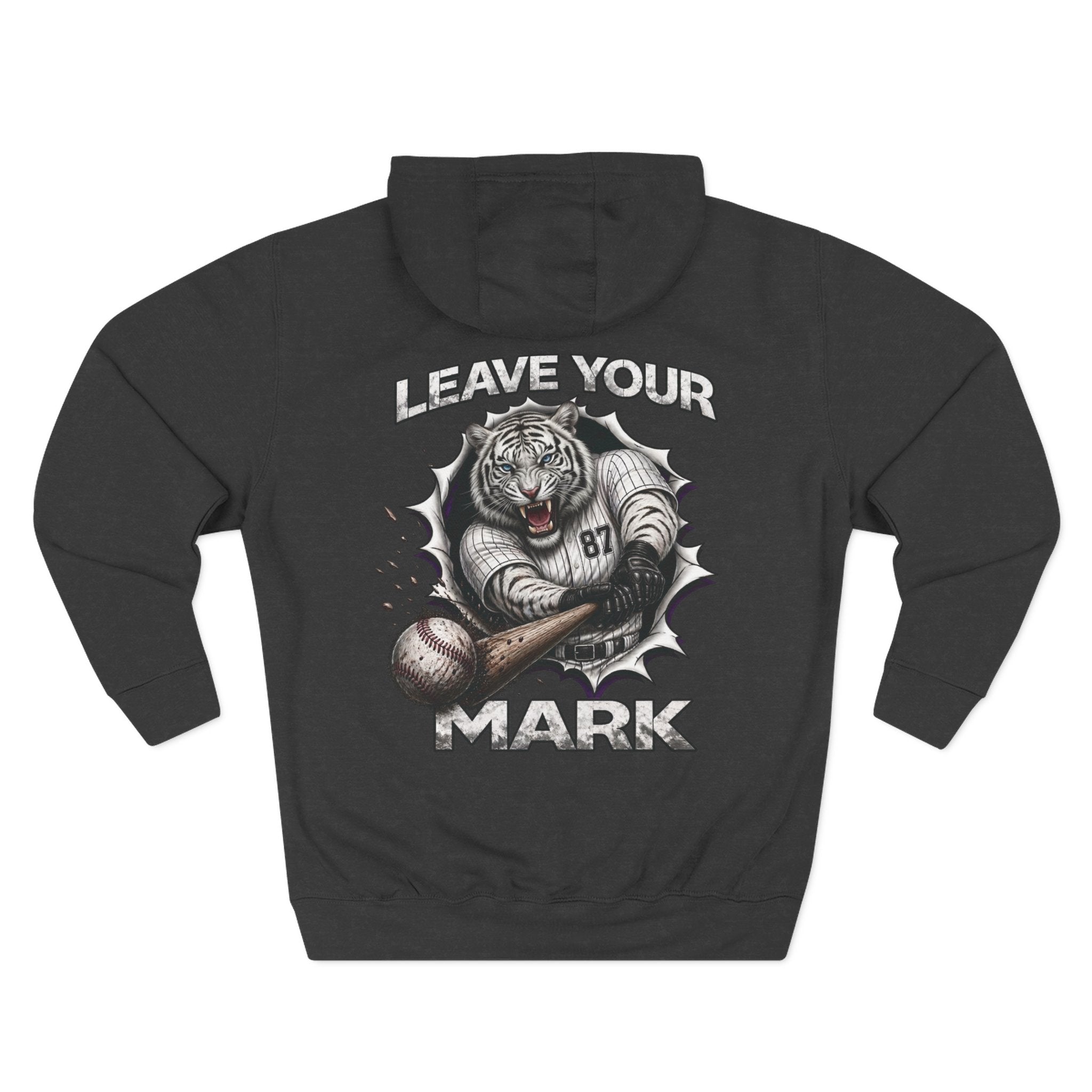 White Tiger Graphic Basesball Sweater “Leave Your Mark” 87 Series Limited Edition Hoodie.