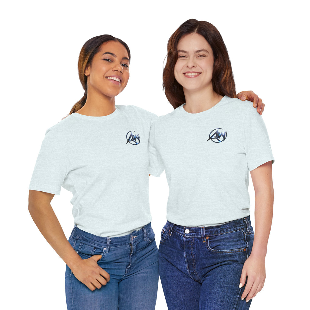 Authentic Cyber Crest Emblem AW Logo Americanwolf Brand Signature Series Soft T-Shirt