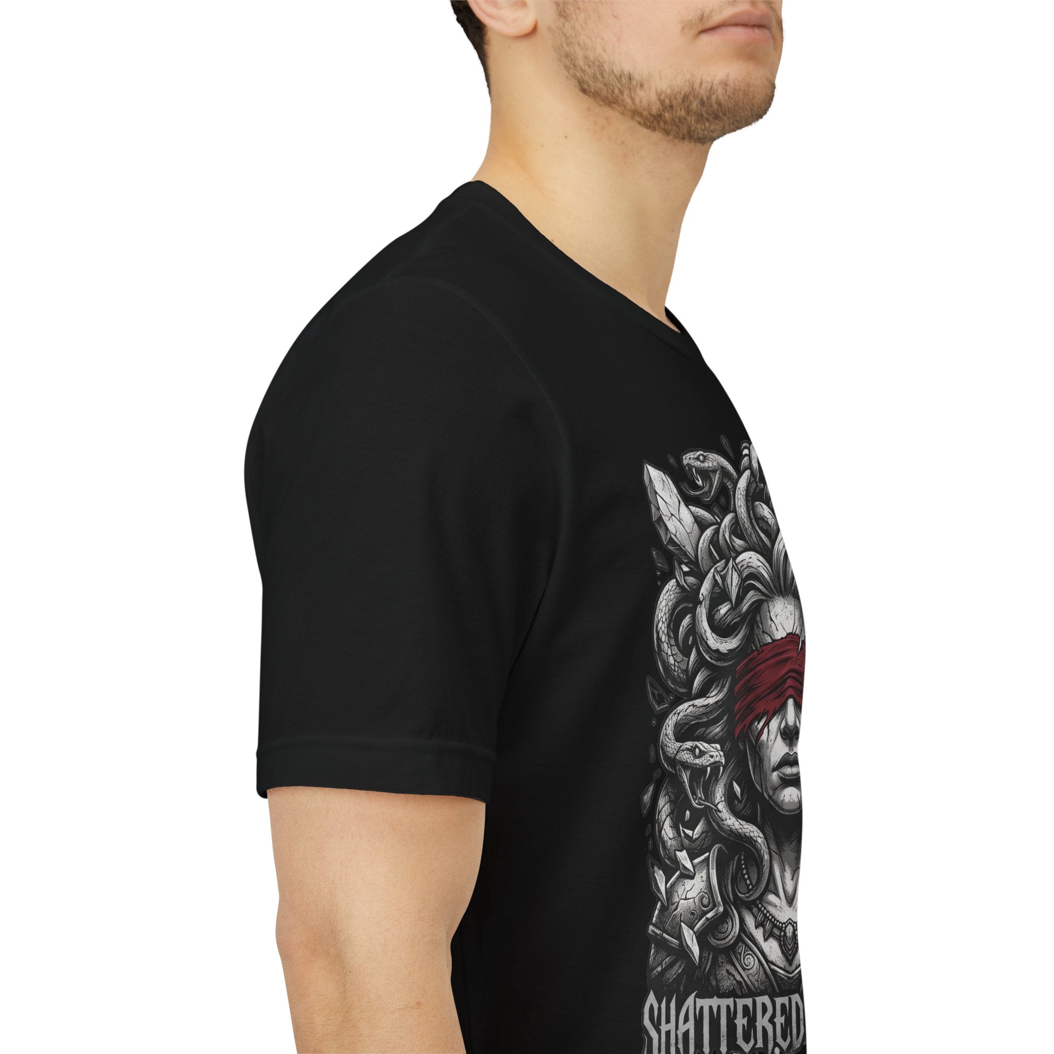 Shattered Medusa Dark Fantasy Graphic Tee