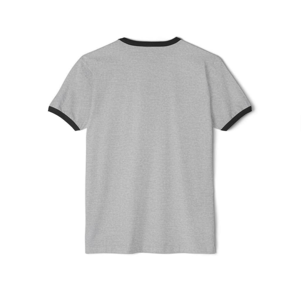 Americanwolf-AM Brand Signature Logo Vintage Ringer T-Shirt