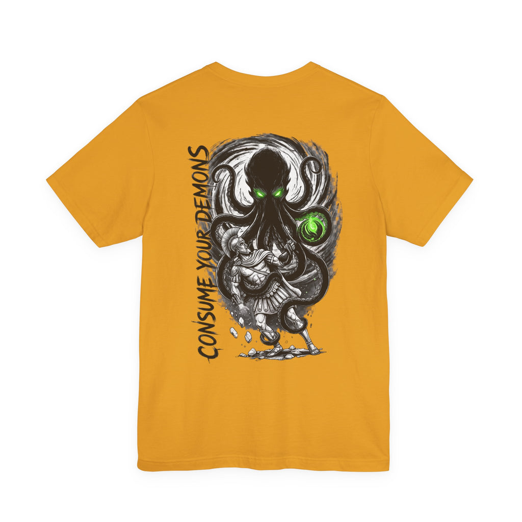 Kraken Octopus "Consume Your Demons" Graphic T-Shirt