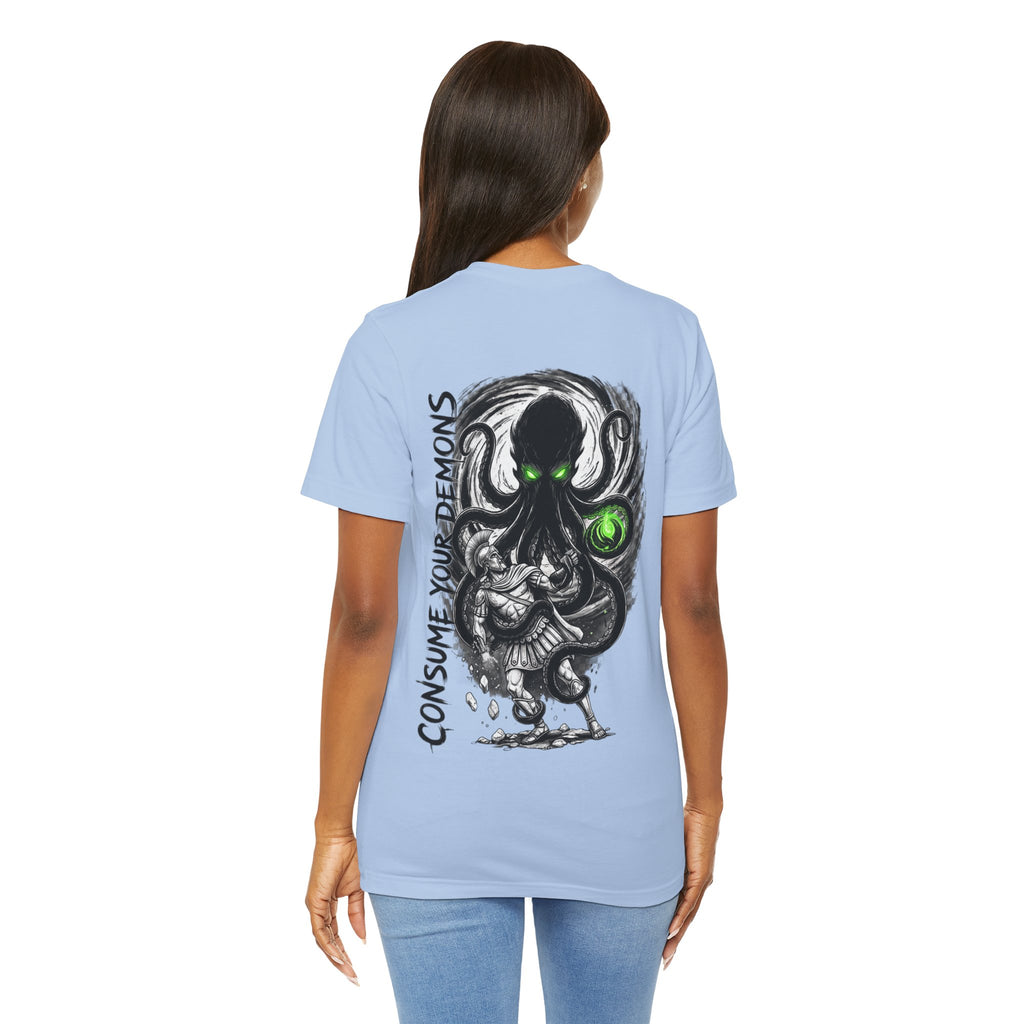 Kraken Octopus "Consume Your Demons" Graphic T-Shirt