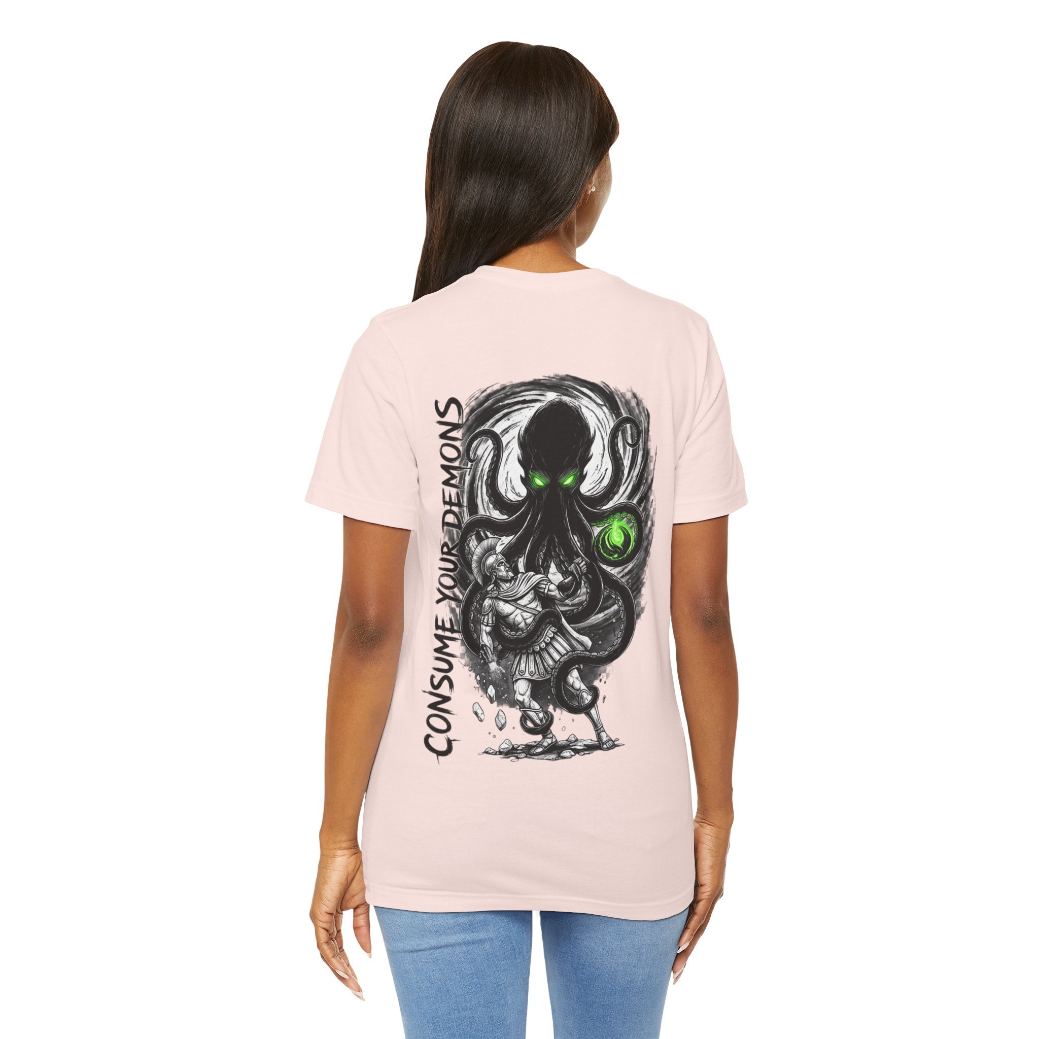 Kraken Octopus "Consume Your Demons" Graphic T-Shirt