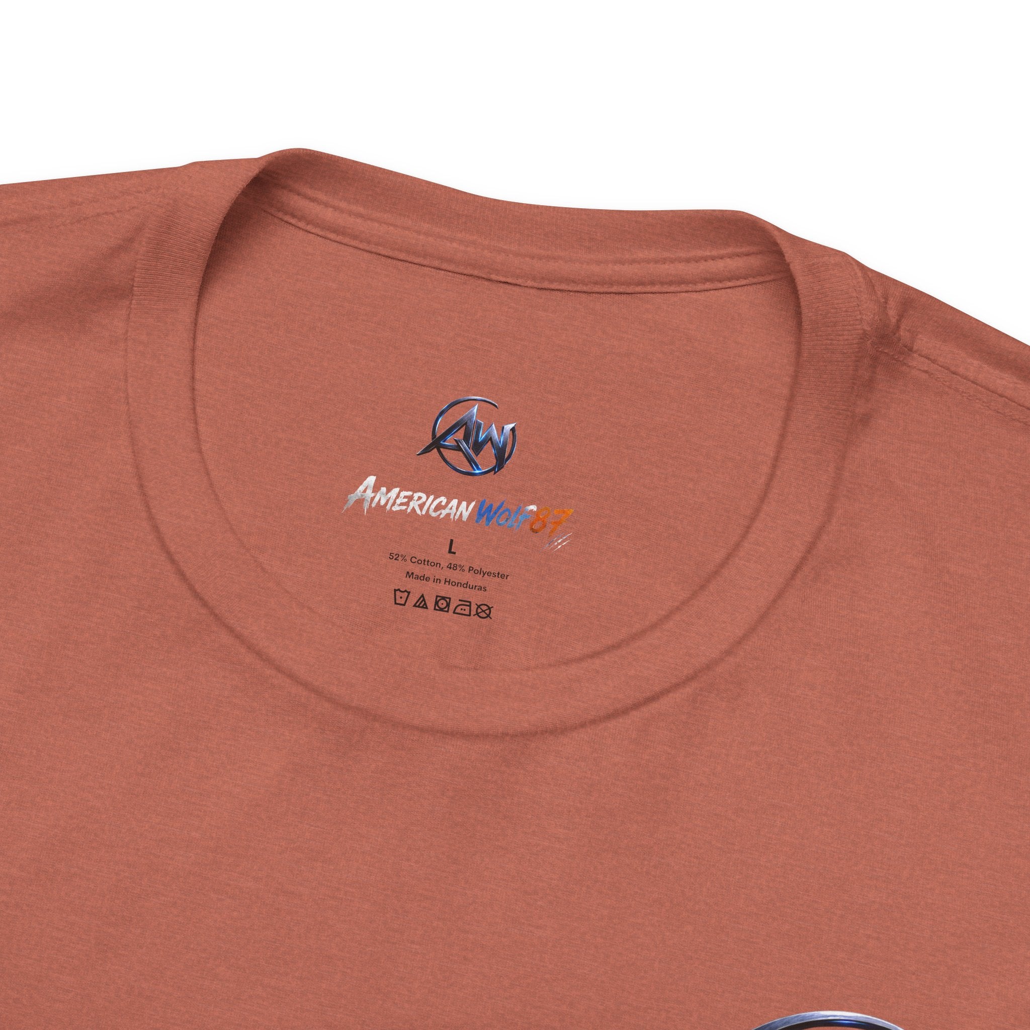 Authentic Cyber Crest Emblem AW Logo Americanwolf Brand Signature Series Soft T-Shirt