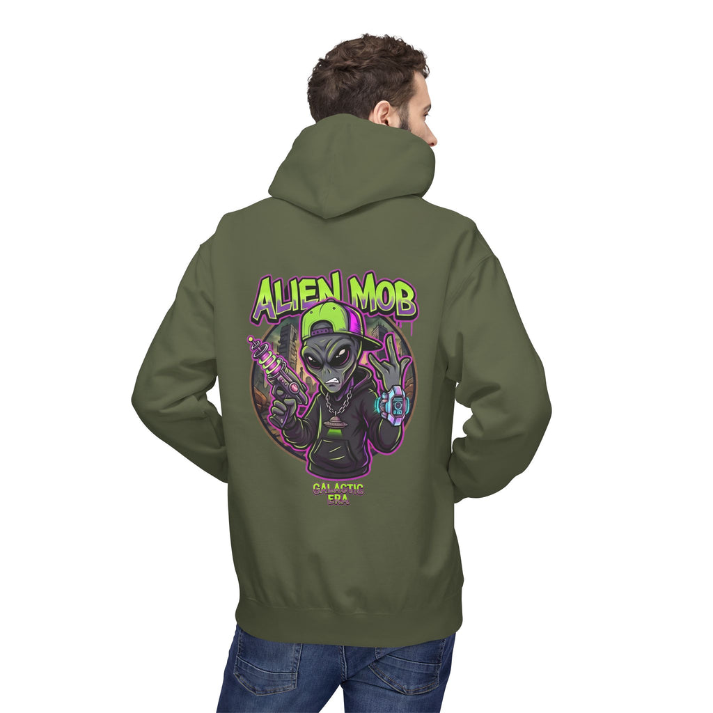 Alien Mob Galactic Era Graphic Alien Hip Hop Pullover Hoodie