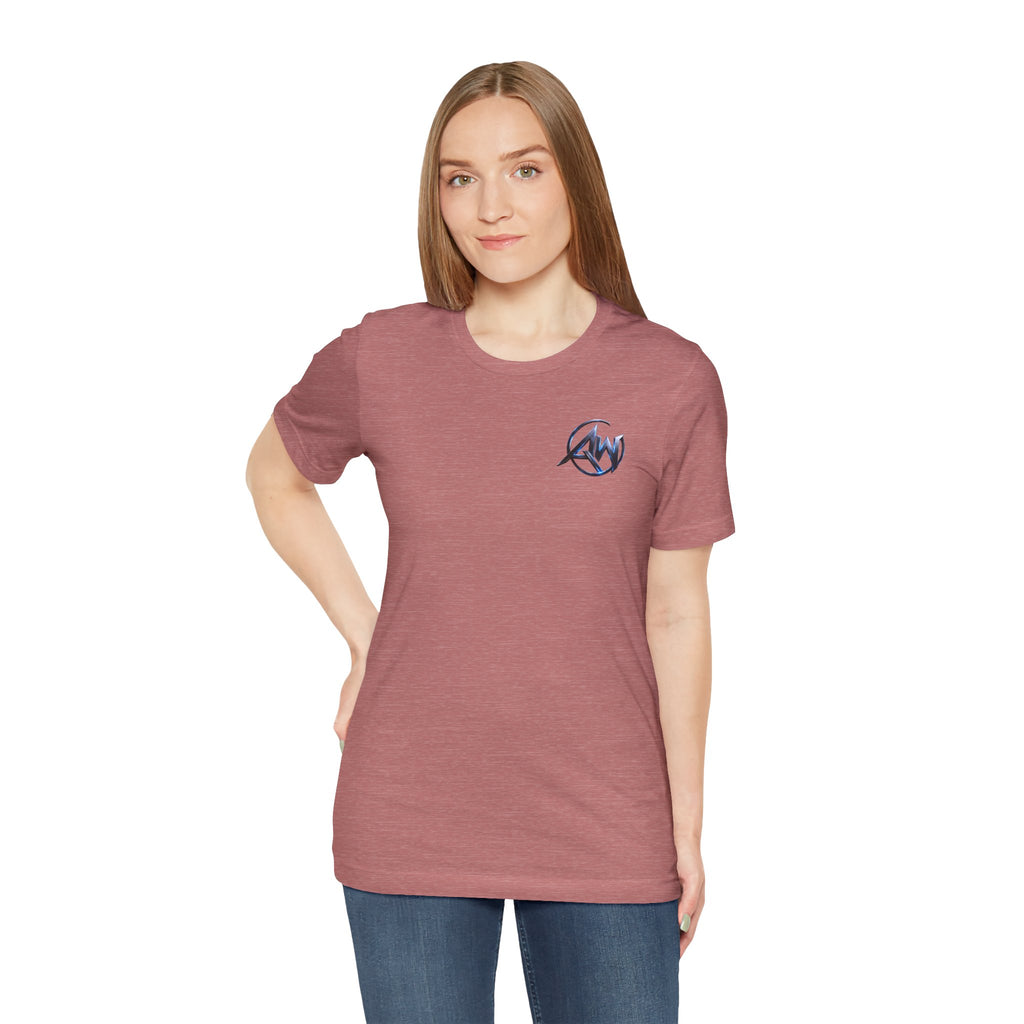Authentic Cyber Crest Emblem AW Logo Americanwolf Brand Signature Series Soft T-Shirt
