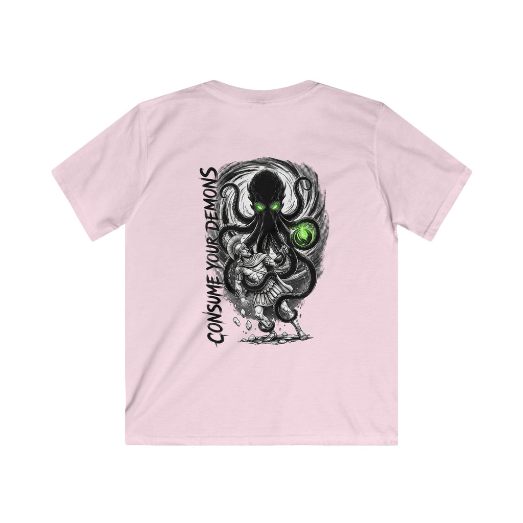 Kids T-Shirt  'Consume Your Demons' The Kraken Octopus Graphic Tee