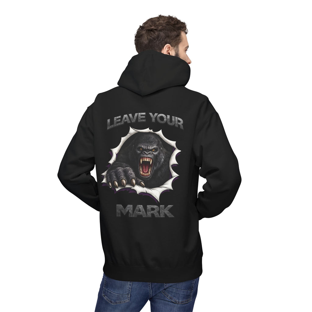 Gorilla 'Leave Your Mark'  Bold Graphic Cyber Crest AW Signature Emblem Fleece Pullover