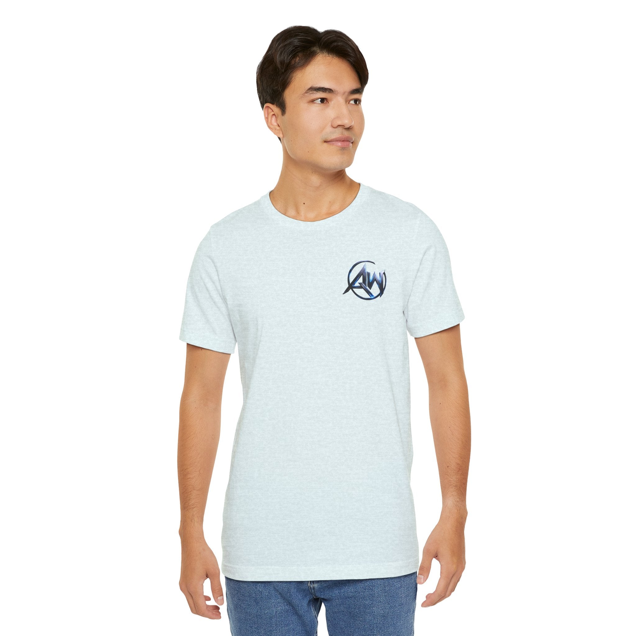Authentic Cyber Crest Emblem AW Logo Americanwolf Brand Signature Series Soft T-Shirt