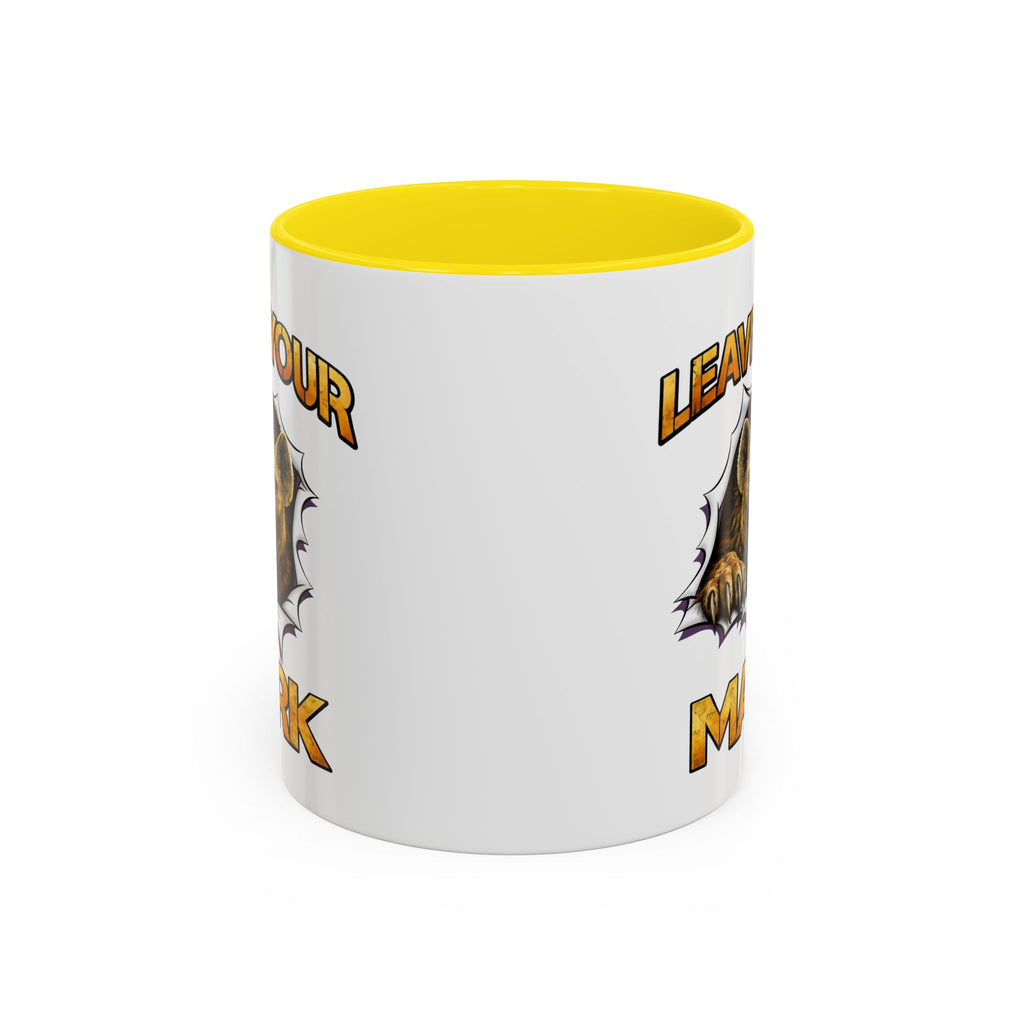 Wild Hyena "Leave Your Mark Fierce Animal Accent Coffee Mug