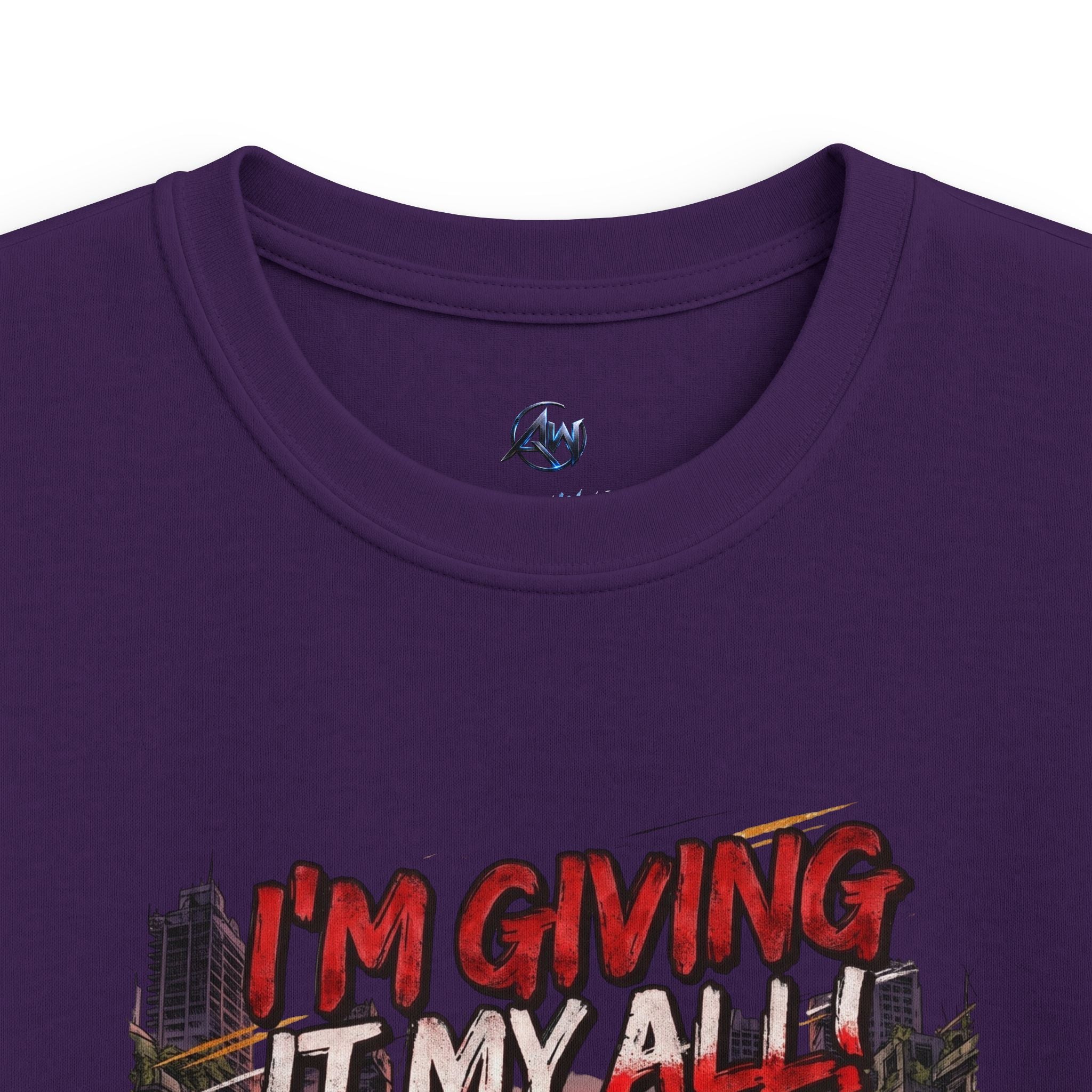 Kids Racing T-Shirt "I'm Giving It My All – Leave Your Mark"