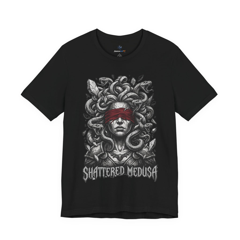 Shattered Medusa Dark Fantasy Graphic Tee
