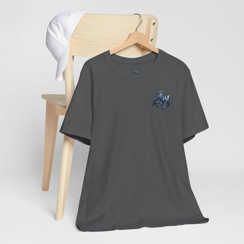 Authentic Cyber Crest Emblem AW Logo Americanwolf Brand Signature Series Soft T-Shirt