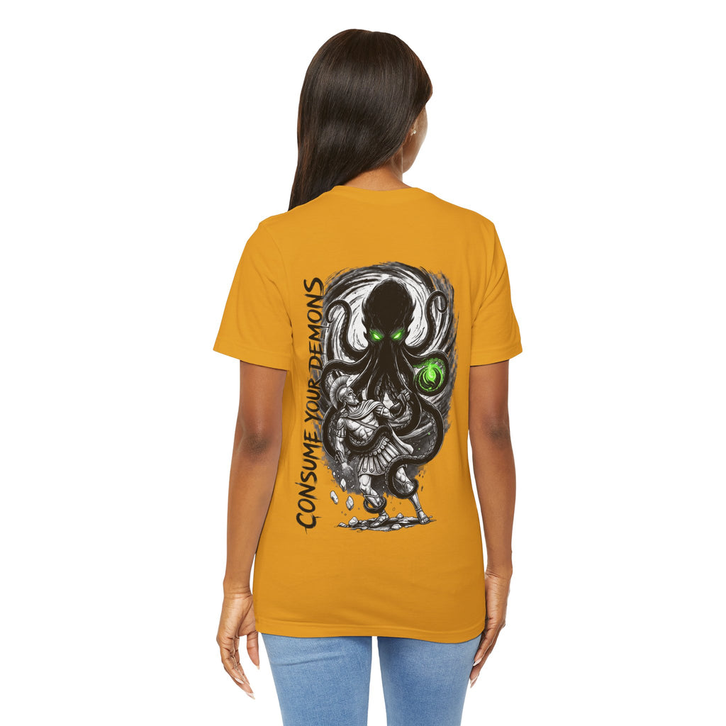 Kraken Octopus "Consume Your Demons" Graphic T-Shirt