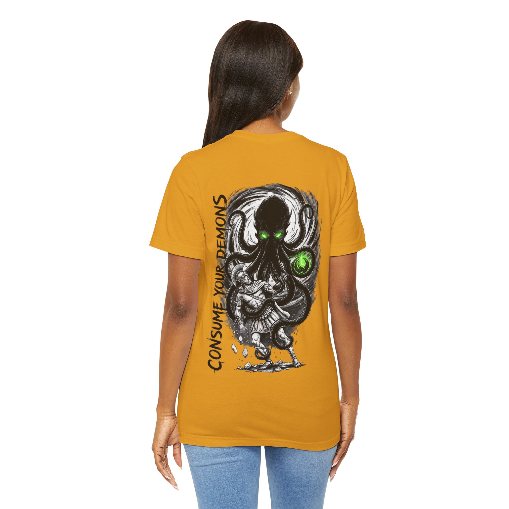 Kraken Octopus "Consume Your Demons" Graphic T-Shirt