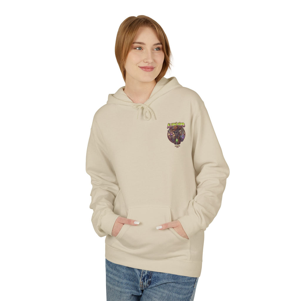 Alien Mob Graphic Hoodie — Retro Sci‑Fi Alien Cowboy Pullover - Americanwolf87