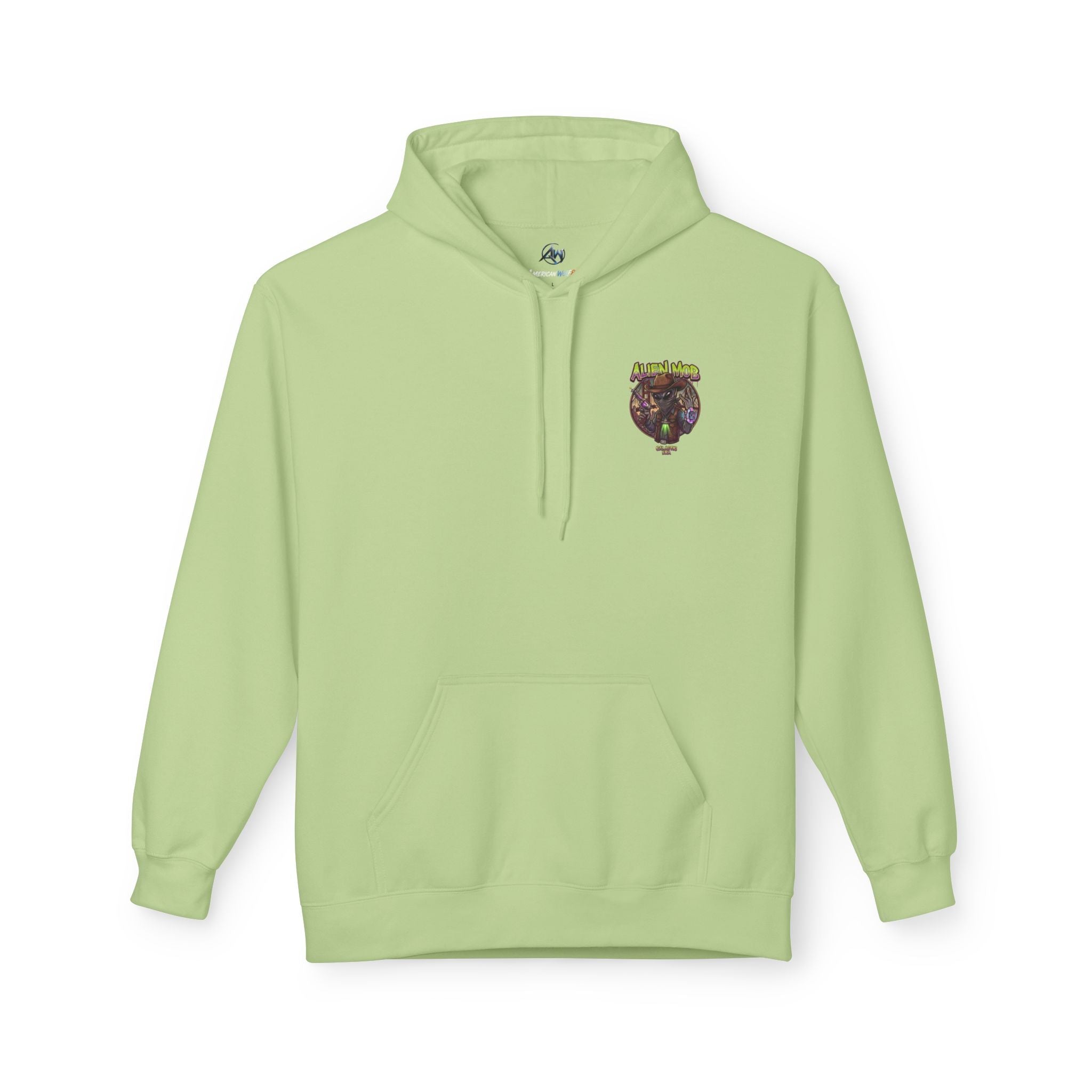 Alien Mob Graphic Hoodie — Retro Sci‑Fi Alien Cowboy Pullover - Americanwolf87