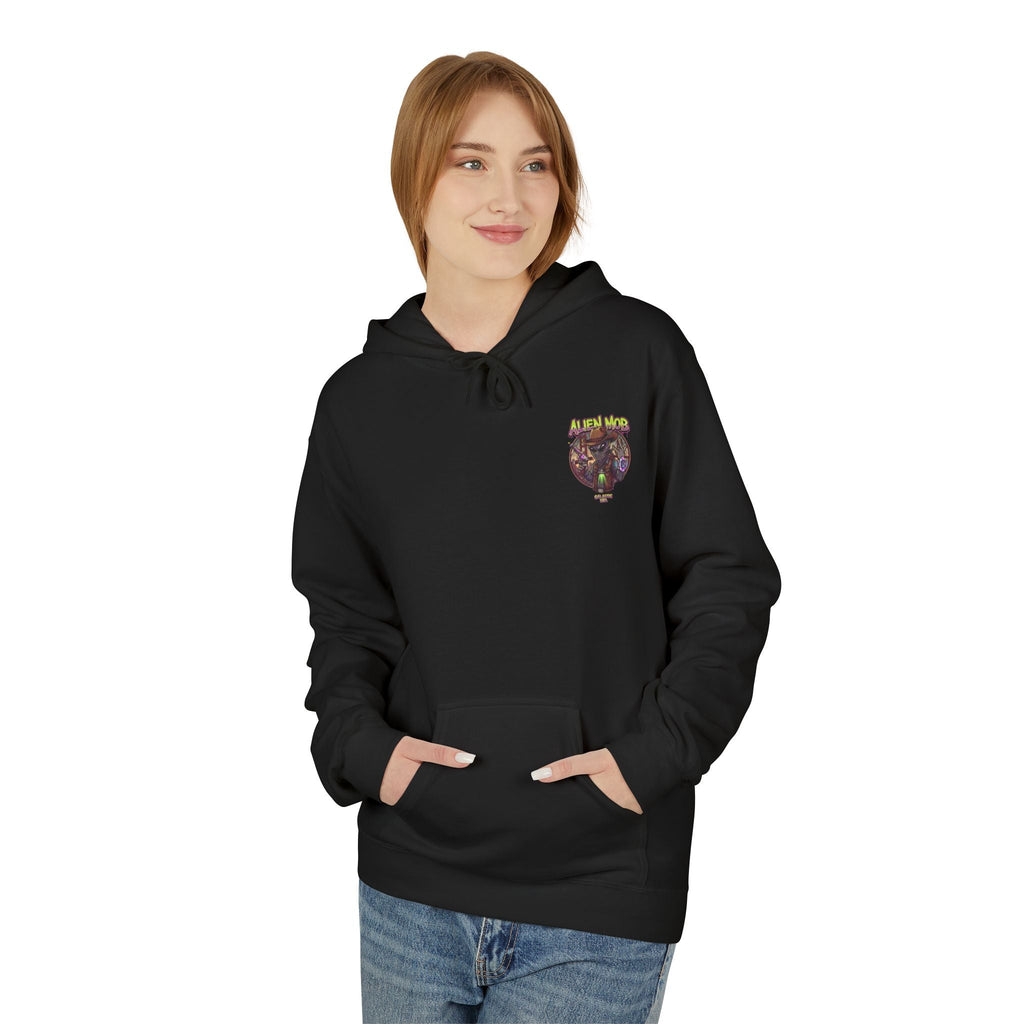 Alien Mob Graphic Hoodie — Retro Sci‑Fi Alien Cowboy Pullover - Americanwolf87