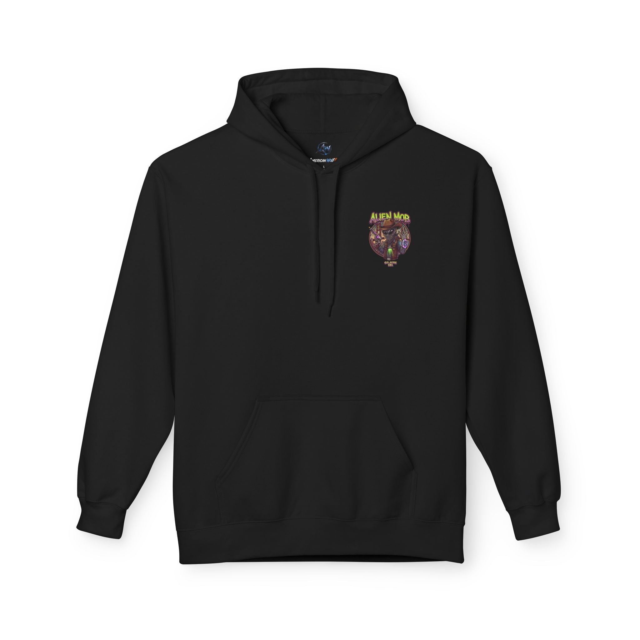 Alien Mob Graphic Hoodie — Retro Sci‑Fi Alien Cowboy Pullover - Americanwolf87