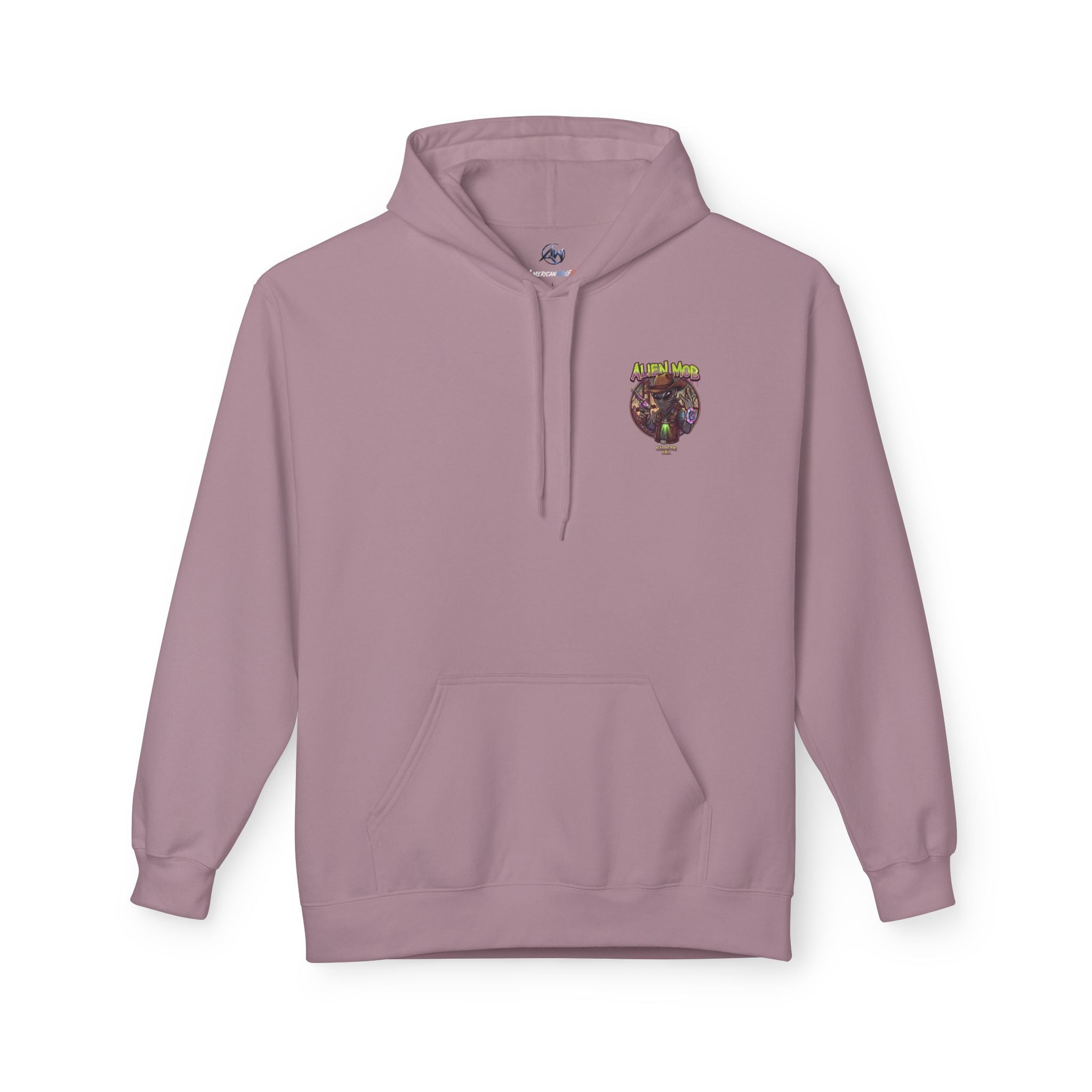 Alien Mob Graphic Hoodie — Retro Sci‑Fi Alien Cowboy Pullover - Americanwolf87