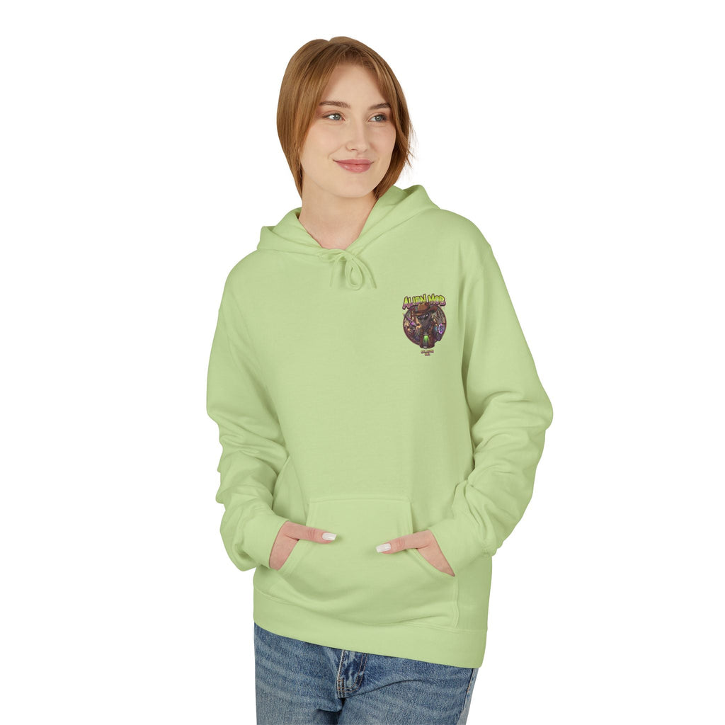 Alien Mob Graphic Hoodie — Retro Sci‑Fi Alien Cowboy Pullover - Americanwolf87
