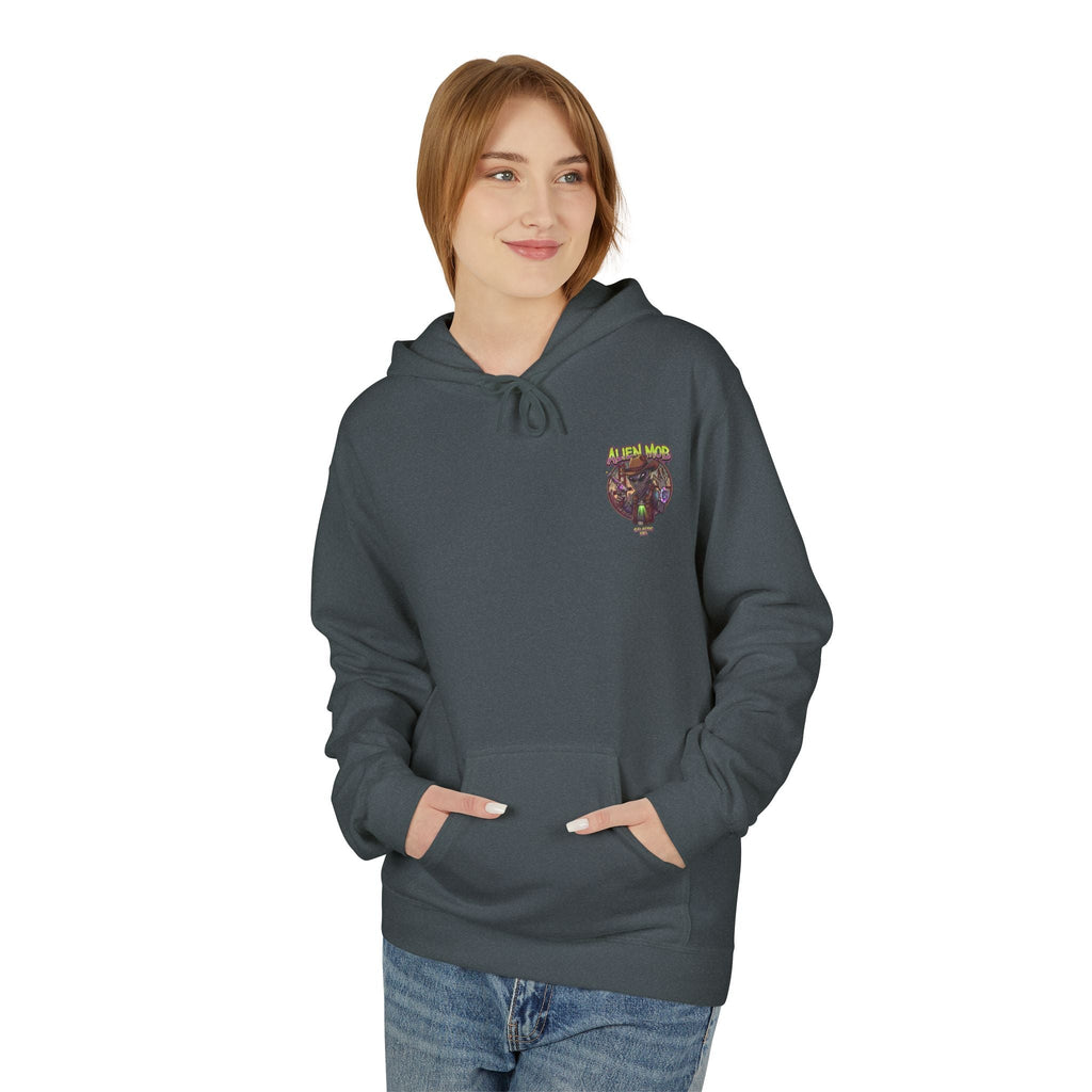 Alien Mob Graphic Hoodie — Retro Sci‑Fi Alien Cowboy Pullover - Americanwolf87