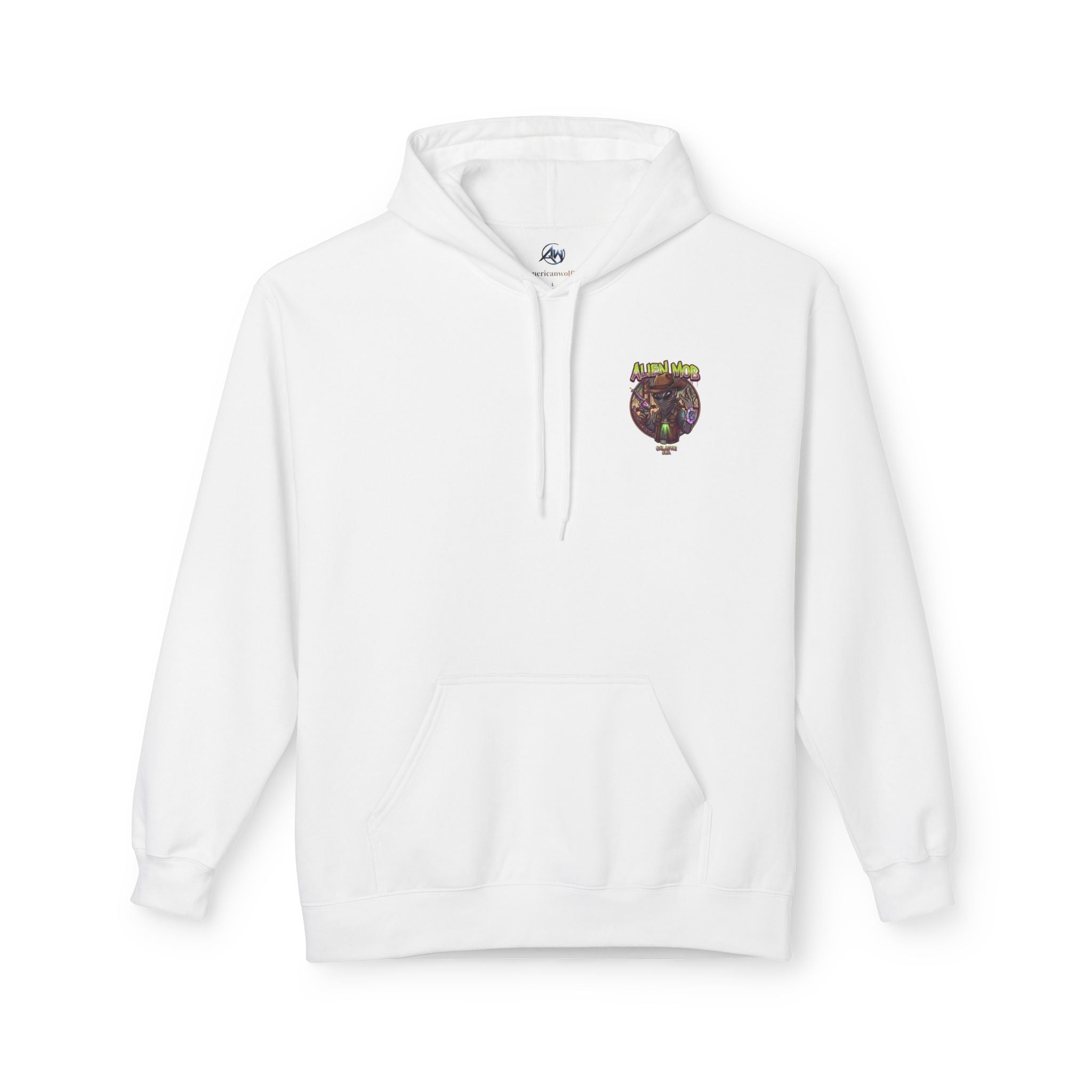 Alien Mob Graphic Hoodie — Retro Sci‑Fi Alien Cowboy Pullover - Americanwolf87