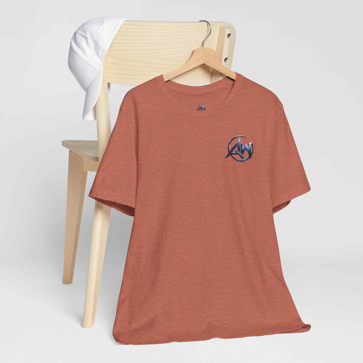 Authentic Cyber Crest Emblem AW Logo Americanwolf Brand Signature Series Soft T-Shirt - Americanwolf87
