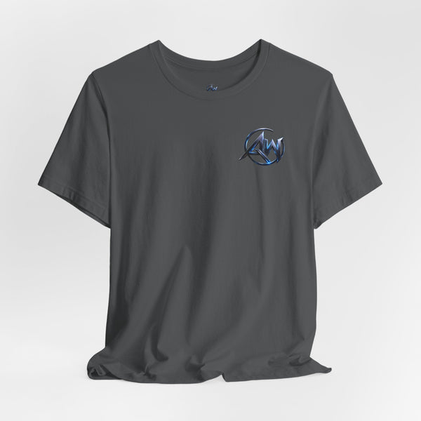 Authentic Cyber Crest Emblem AW Logo Americanwolf Brand Signature Series Soft T-Shirt - Americanwolf87