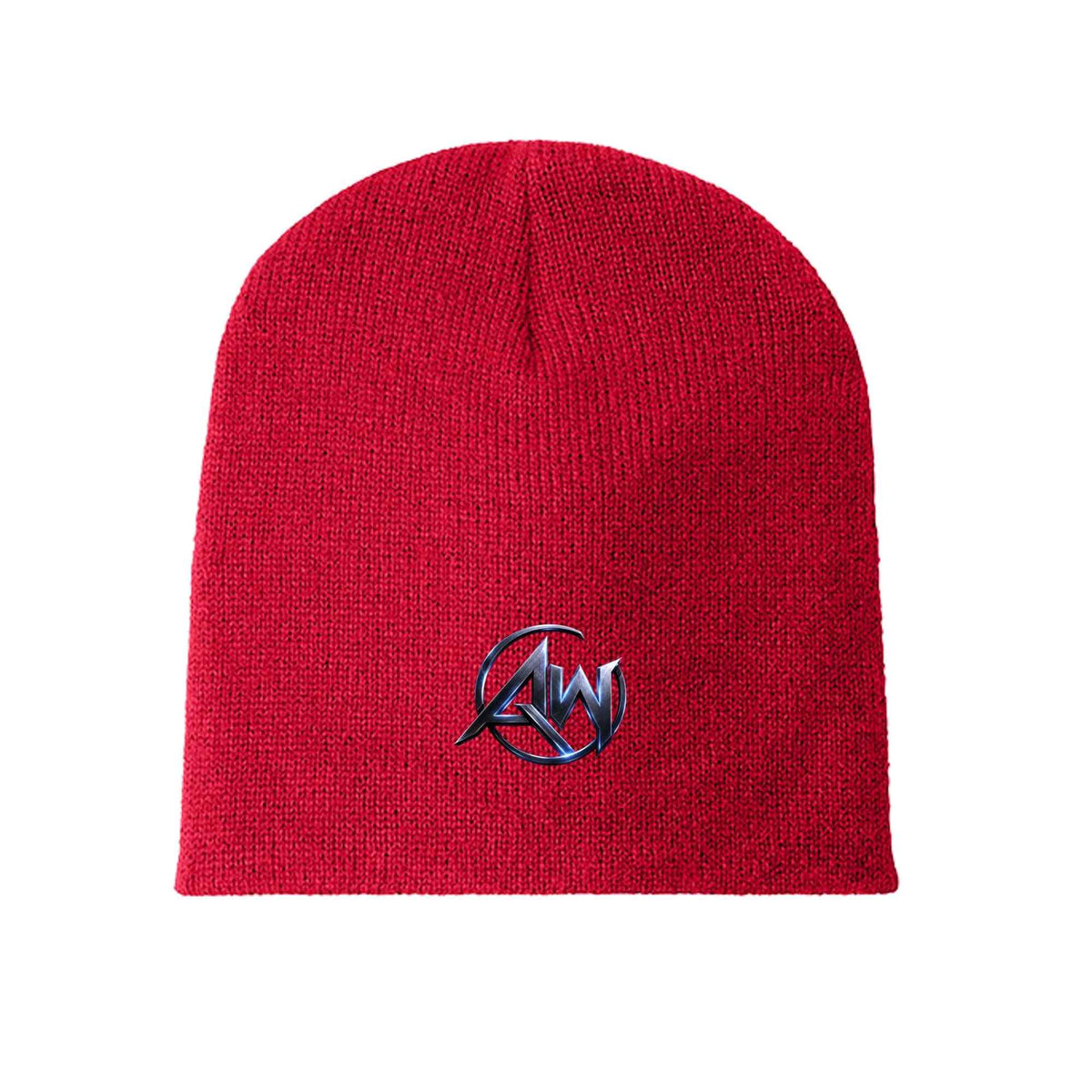 Beanie Hat – AW Signature Crest Emblem Skull Cap | Premium Streetwear Knit Hat - Americanwolf87