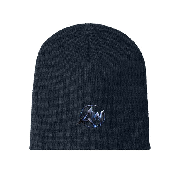 Beanie Hat – AW Signature Crest Emblem Skull Cap | Premium Streetwear Knit Hat - Americanwolf87