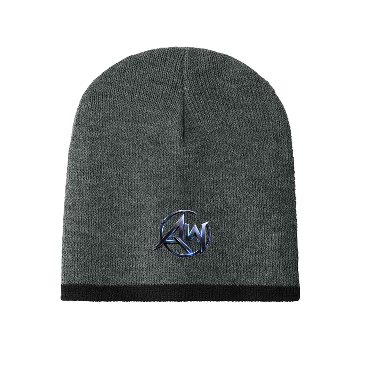 Beanie Hat – AW Signature Crest Emblem Skull Cap | Premium Streetwear Knit Hat - Americanwolf87