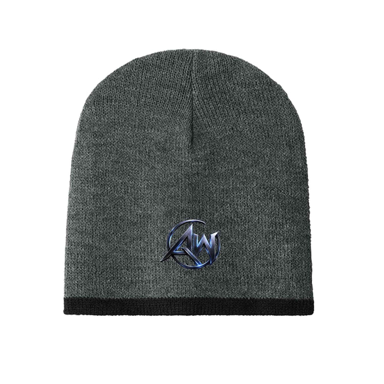 Beanie Hat – AW Signature Crest Emblem Skull Cap | Premium Streetwear Knit Hat - Americanwolf87