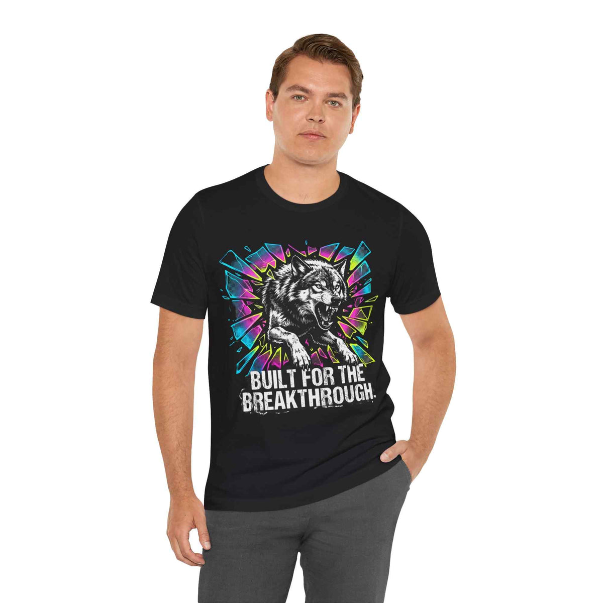 Bold & Gritty Wolf Graphic Tee – Built for the Breakthrough Streetwear Shirt - Americanwolf87