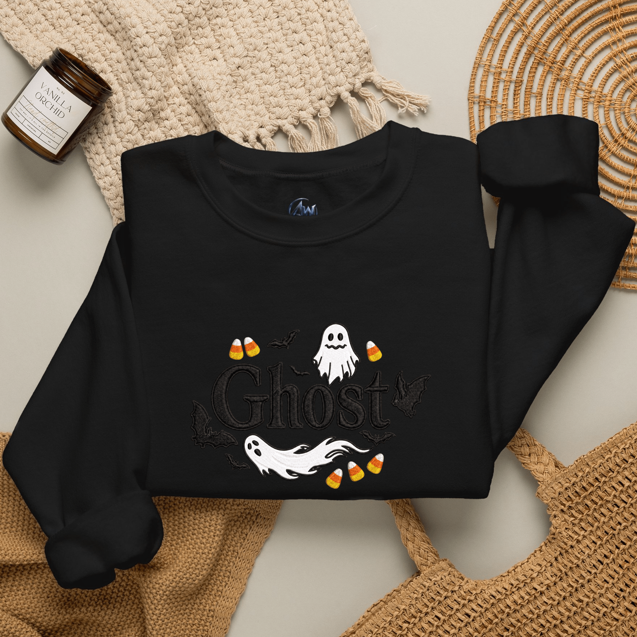 Ghost Halloween Crewneck Sweatshirt - Americanwolf87